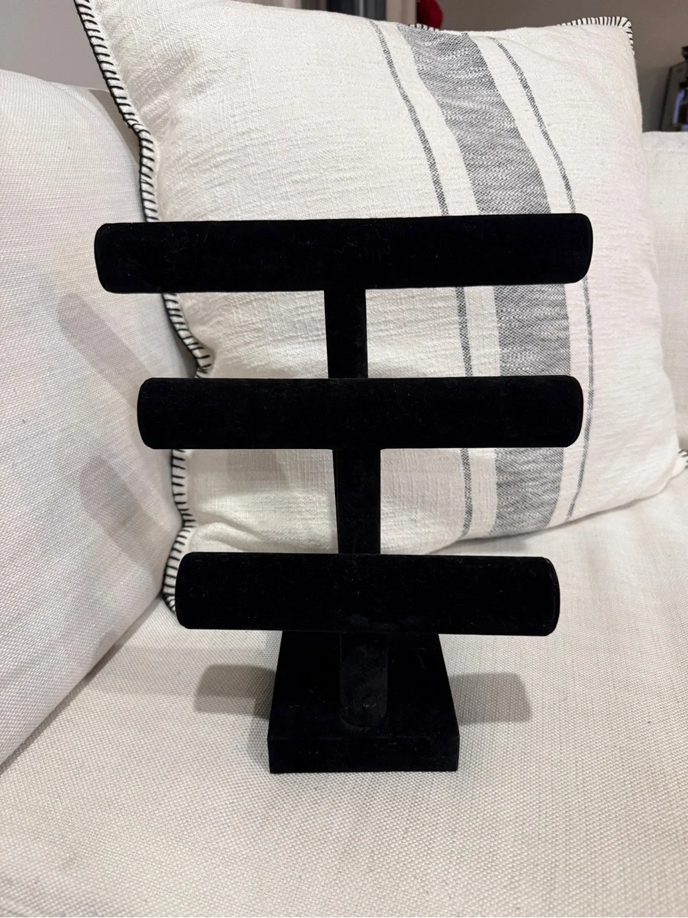 Black Velvet Triple Bracelet Display Stand